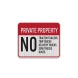 No Tractor Trailers Aluminum Sign (EGR Reflective)