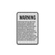 Ohio Agritourism Liability Aluminum Sign (HIP Reflective)
