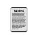 North Carolina Agritourism Liability Aluminum Sign (Diamond Reflective)