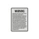 Kansas Agritourism Liability Aluminum Sign (EGR Reflective)