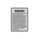 Kansas Agritourism Liability Aluminum Sign (HIP Reflective)