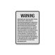 Kansas Agritourism Liability Aluminum Sign (Diamond Reflective)