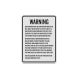 Indiana Agritourism Liability Aluminum Sign (Diamond Reflective)