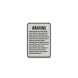 Arkansas Agritourism Liability Aluminum Sign (HIP Reflective)