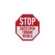 Stop, Gates Open Toward Vehicle Aluminum Sign (EGR Reflective)