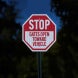 Stop, Gates Open Toward Vehicle Aluminum Sign (EGR Reflective)