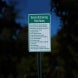 Social Distancing Park Rules Aluminum Sign (EGR Reflective)