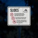 Playground Slide Rules Aluminum Sign (EGR Reflective)