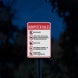 No Batteries No Paint Cans Aluminum Sign (Diamond Reflective)