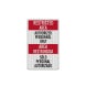 Bilingual Restricted Area Aluminum Sign (EGR Reflective)