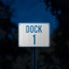 Shipping Receiving Or Loading Dock Number Aluminum Sign (EGR Reflective)
