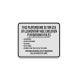 No Running No Rock Throwing Aluminum Sign (Diamond Reflective)