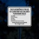 No Running No Rock Throwing Aluminum Sign (Diamond Reflective)