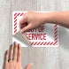 Closed Out Of Service Decal (Non Reflective)