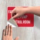FACP & Sprinkler Fire Pump Control Room Decal (Non Reflective)