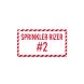 Sprinkler Riser Label Decal (Non Reflective)