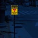 Slow Down Bike Aluminum Sign (EGR Reflective)