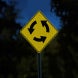 Clockwise Roundabout Symbol Aluminum Sign (HIP Reflective)