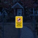 No Horses Beyond This Point Aluminum Sign (Diamond Reflective)
