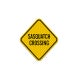 Sasquatch Crossing Aluminum Sign (EGR Reflective)