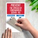 Prevent The Spread Wash Hands Cover Your Cough Decal (Non Reflective)