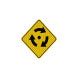 Warning Clockwise Roundabout Symbol Aluminum Sign (EGR Reflective)
