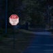 Stop No Turn Around Aluminum Sign (EGR Reflective)