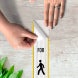 Stop For Pedestrians Decal (HIP Reflective)
