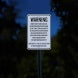 South Carolina Agritourism Liability Aluminum Sign (Diamond Reflective)