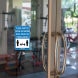 Practice Social Distancing While Inside Fitness Center Decal (Non Reflective)