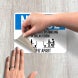 Notice Maintain Social Distancing In Break Room Decal (Non Reflective)
