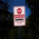 Road Spike Aluminum Sign (Diamond Reflective)