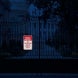 Private Property No Trespassing Gate Aluminum Sign (EGR Reflective)