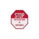 For Pedestrian In Crosswalk Aluminum Sign (Diamond Reflective)