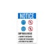 OSHA No Jewelry Allowed Decal (Non Reflective)