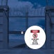 OSHA Razor Wire In Use Decal (EGR Reflective)