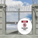 Razor Wire Fence Decal (Non Reflective)