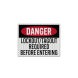 Lockout Tagout Required Decal (EGR Reflective)