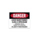 Laser Maintenance Class 4 Decal (Non Reflective)