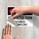 Fire Control Room Authorized Personnel Decal (Non Reflective)