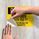 OSHA Not Responsible For Road Objects Decal (Non Reflective)