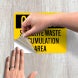 Satellite Waste Accumulation Decal (Non Reflective)
