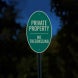No Trespassing Private Property Aluminum Sign (HIP Reflective)