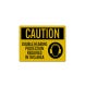 OSHA Double Hearing Protection Decal (EGR Reflective)
