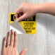 OSHA Do Not Enter Work Area Decal (Non Reflective)