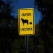 Livestock Sheep Lamp Symbol Aluminum Sign (EGR Reflective)