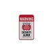 Security Alarm Warning Aluminum Sign (HIP Reflective)