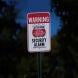 Security Alarm Warning Aluminum Sign (HIP Reflective)