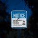 Under Camera Surveillance Aluminum Sign (EGR Reflective)