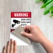 Bilingual Audio & Video Surveillance Decal (Non Reflective)